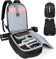 Vista 1 de SDYSM - Mochila profesional para cámara DSLR, SLR, mirrorless, impermeable, con compartimento para laptop de 14 pulgadas, cubierta contra la lluvia