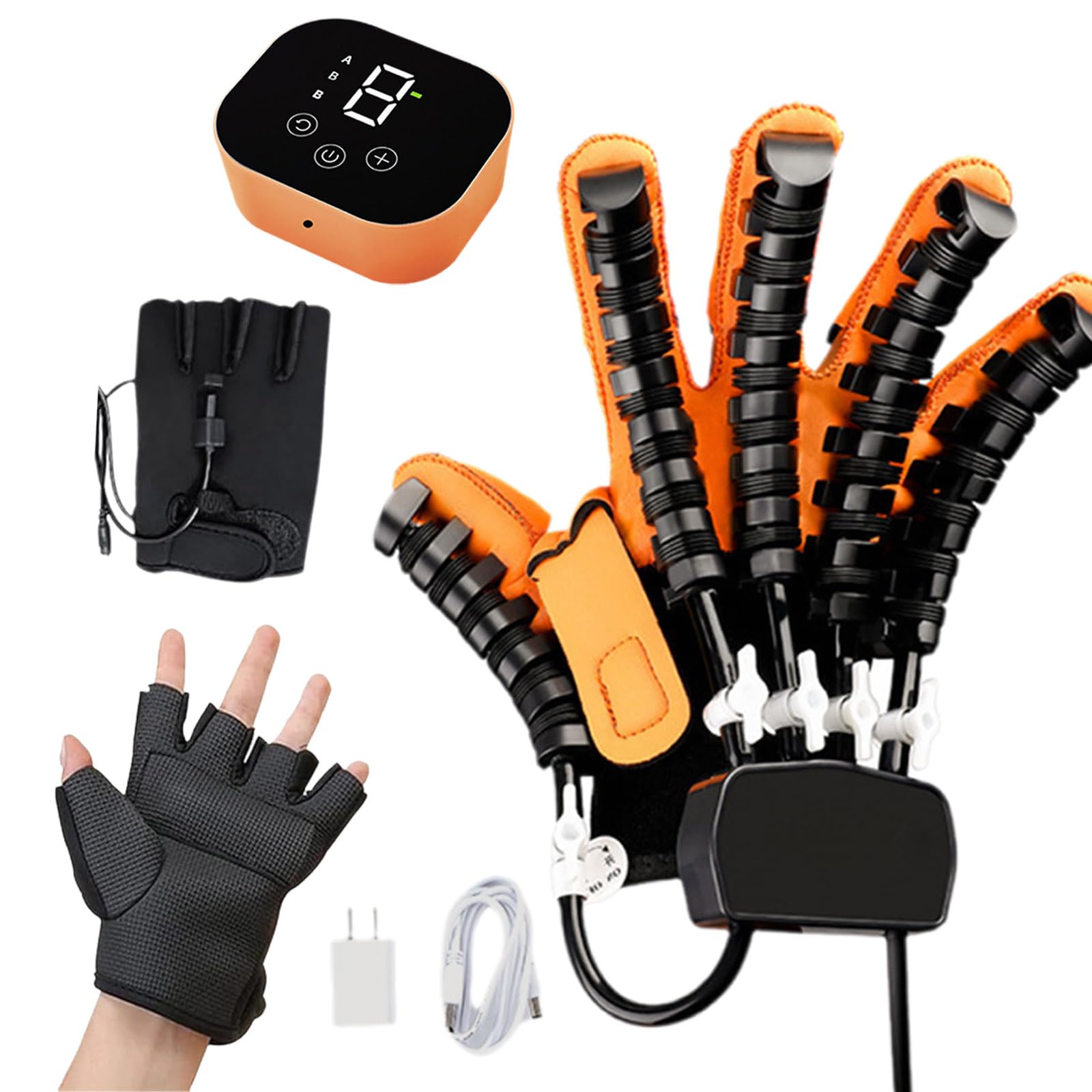 Guantes Roboticos Rehabilitación Ictus,Guantes RobóTicos De Rehabilitación,Equipo Recuperación Mano,para El Artritis Accidente Cerebrovascular Hemiplejía Paciente(Size:M,Color:Izquierda)