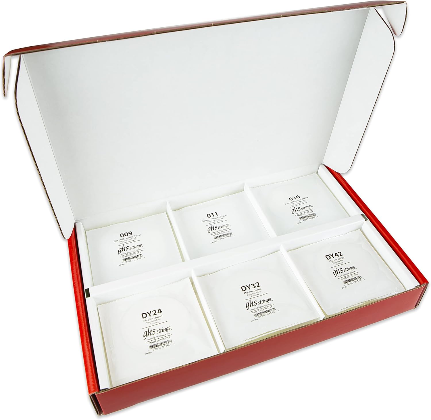 GHS Strings, Electric Guitar Strings, Guitar Boomers, Model: GBL-12, Light Gauge, 10-46, Box of 12 SETS