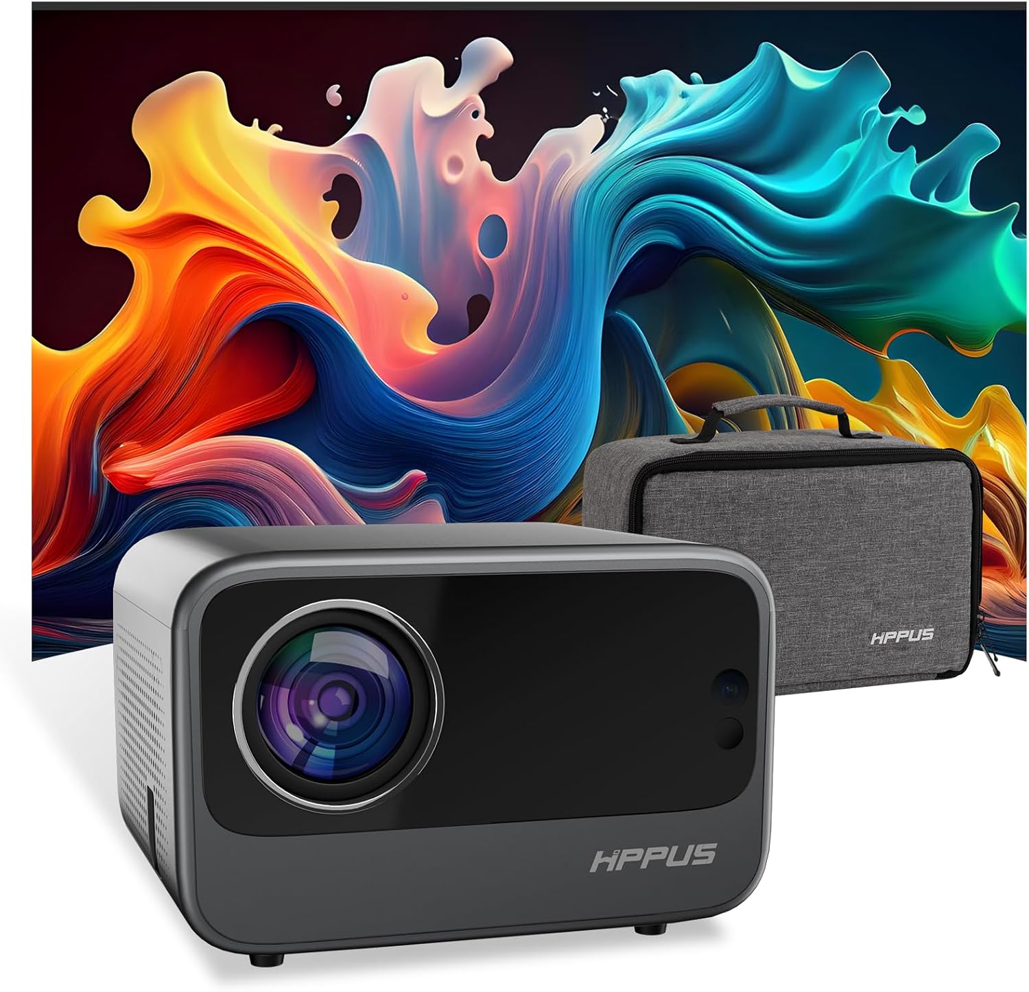 【Elektrischer Fokus/Trapezkorrektur】 HausKit Mini Smart Beamer 4K Android Projektor Full HD 1080P He… 【Elektrischer Fokus/Trapezkorrektur】 HausKit Mini Smart Beamer 4K Android Projektor Full HD 1080P He…