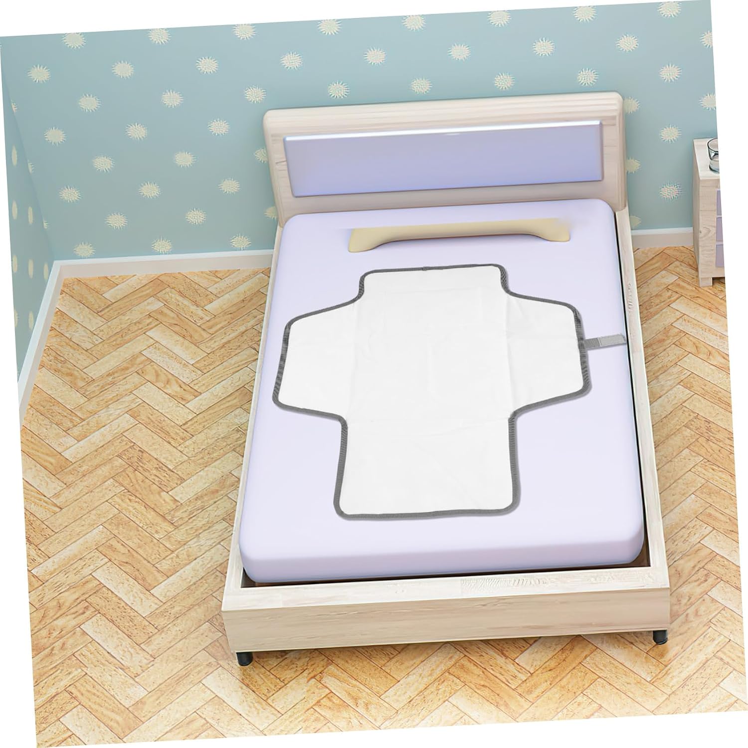 Portable Changing Pad Cover Washable Diaper Changing Sheet with Print Multifunctional Travel Mattress and Play Mat Go Parents