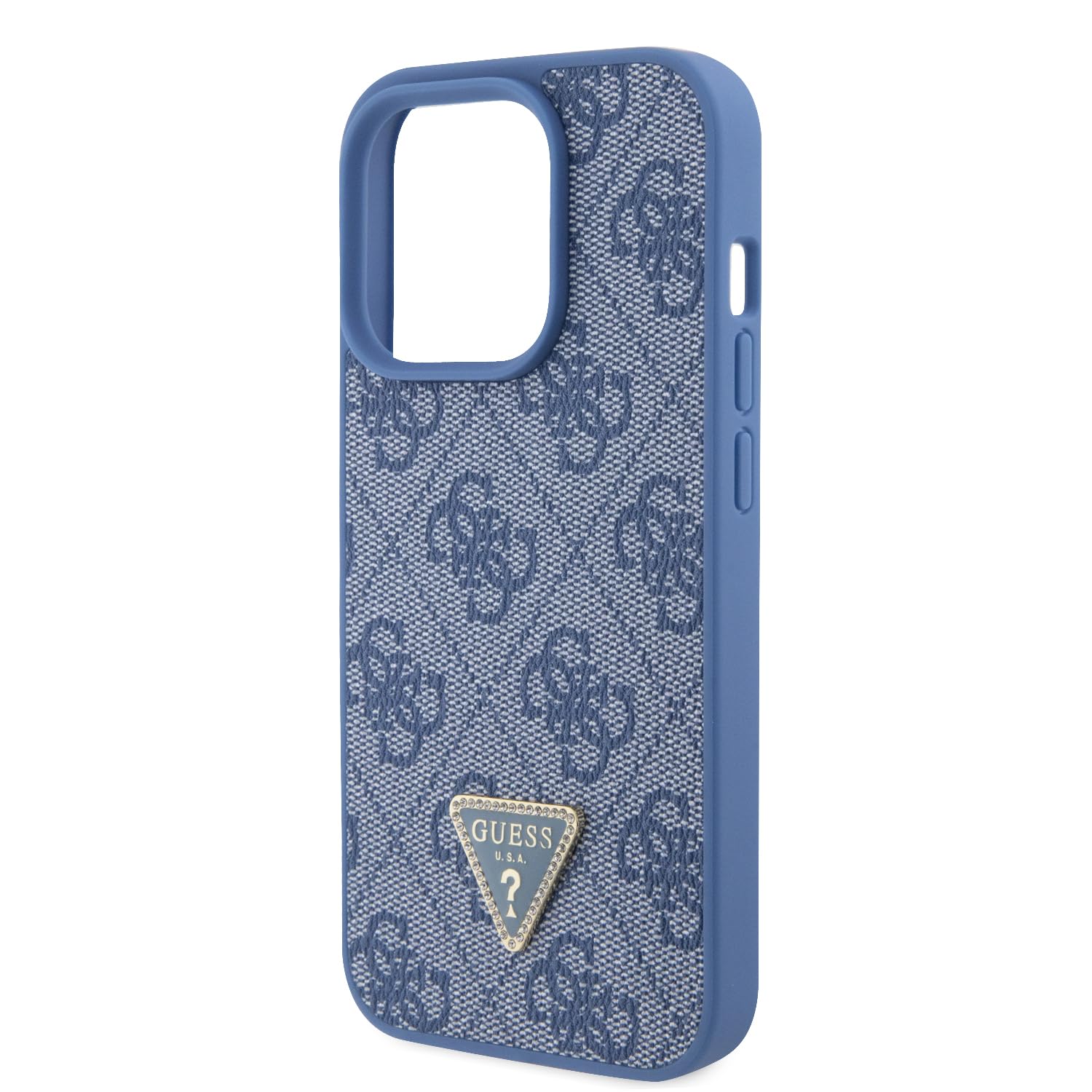 GUESS GUHCP15LP4TDSCPB - Carcasa para iPhone 15 Pro de 6,1 Pulgadas, Color Azul