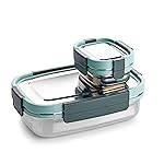 Ganesh Shine Stainless Steel Airtight Leak-Proof Lunch Box for Office, School, Picnic – 750ml -Color May Vary