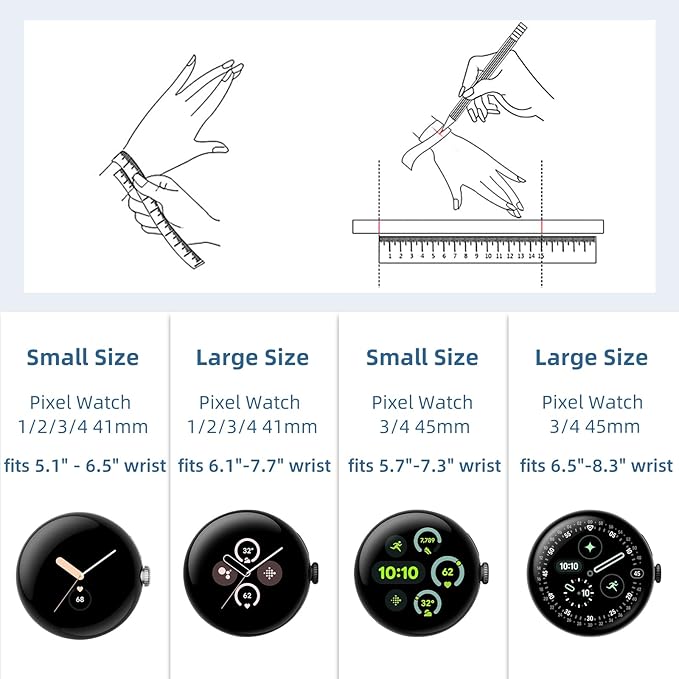 Correa Maledan para Google Pixel Watch 1/2/3/4 41mm/45mm Silicona Deportiva miniatura 4