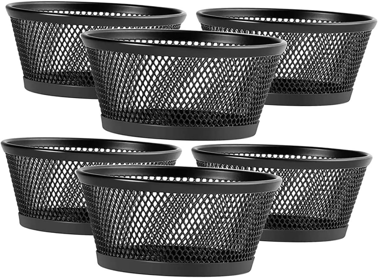 KICHOUSE Mesh Paper Clip Holder Paperclips Dispenser Desk Sundries Holder Binder Office Supplies