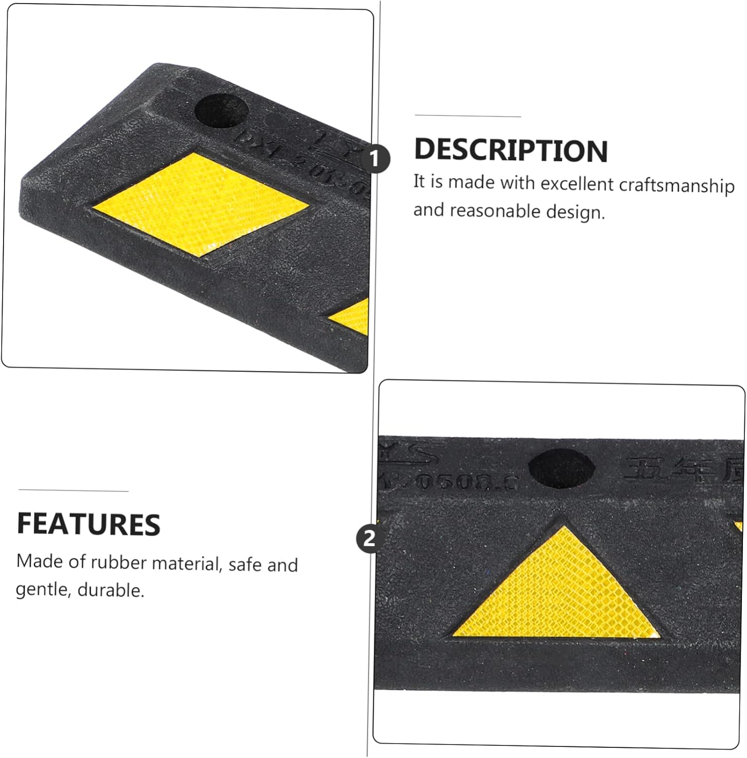 Luxshiny Block for Garage Parking Stopper for Trucks Trailers and Cars Easy to Install Garage Parking Aid for Safety and Space