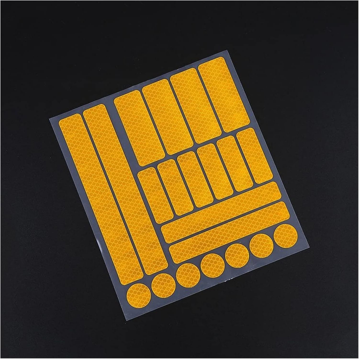 PROPFE 21pc/Set Motorcycle Bike Reflective Stickers Bicycle Reflector Cycling Warning Reflector Film Cycling Decal Tape Bicycle Sticker Motorcycle Reflective Strip Stickers (Color : 6)