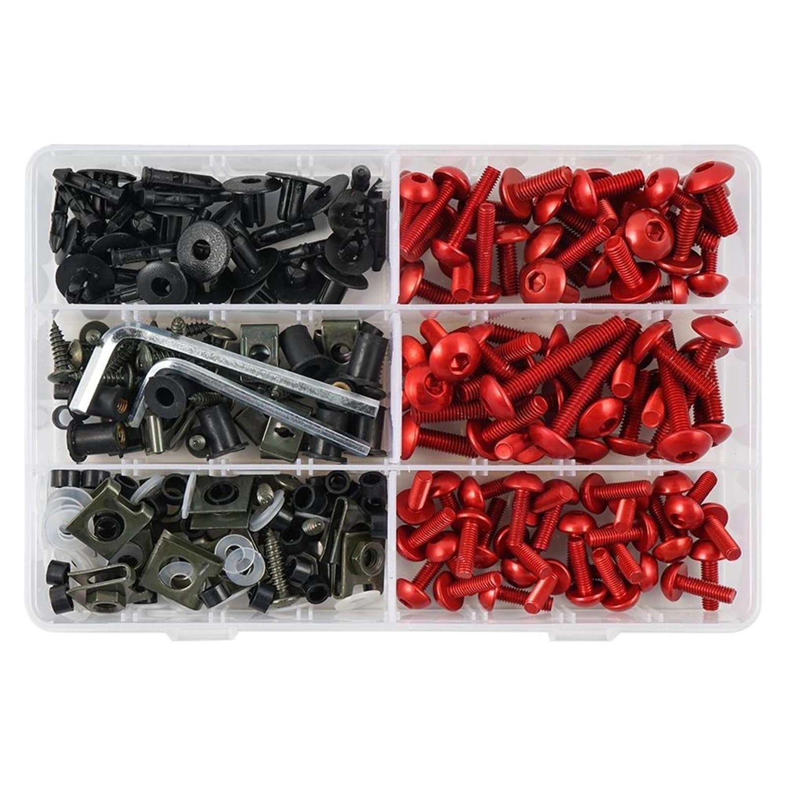 Motorcycle Modification Accessories Screw Set For Ninja 650R 1000 Z750 Z1000 ZZR600 ZX6R ZX7R ZX9R ZX10R ZX12R ZX14R CNC Alloy(Rosso)