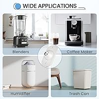 Vista 7 de TRVL FIELDER Ruedas giratorias autoadhesivas, rodillos para electrodomésticos, deslizadores de electrodomésticos para cocina, ruedas pequeñas