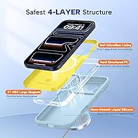 Vista 356 de Miracase - Funda diseñada para iPhone 13 Pro Max con protector de pantalla, [forro interior de microfibra suave antiarañazos], funda protectora