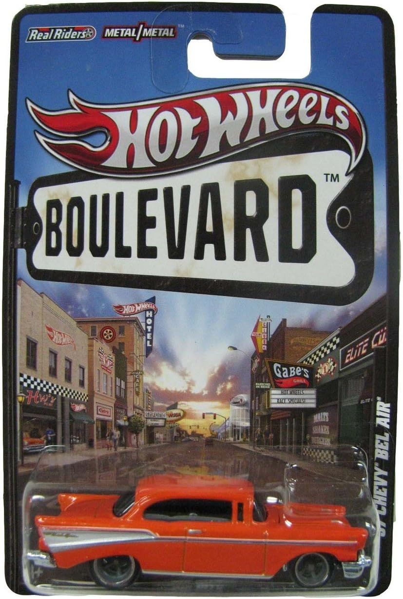 Hot Wheels '57 Chevy BEL AIR Big Hits 2012 Boulevard Series 1:64 Scale Die-Cast Vehicle