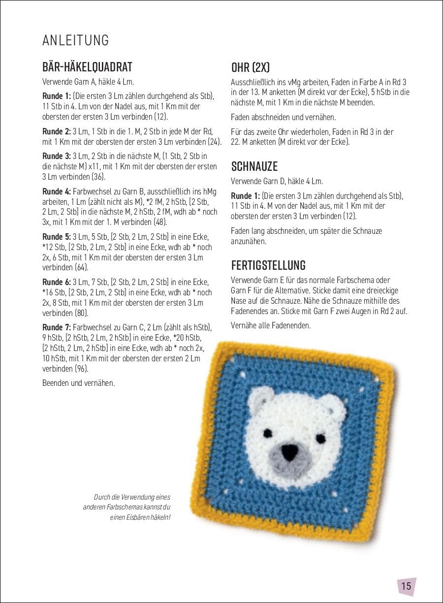 Amigurumi Granny Squares: 20 süße Tiermotive häkeln (mitp Kreativ)