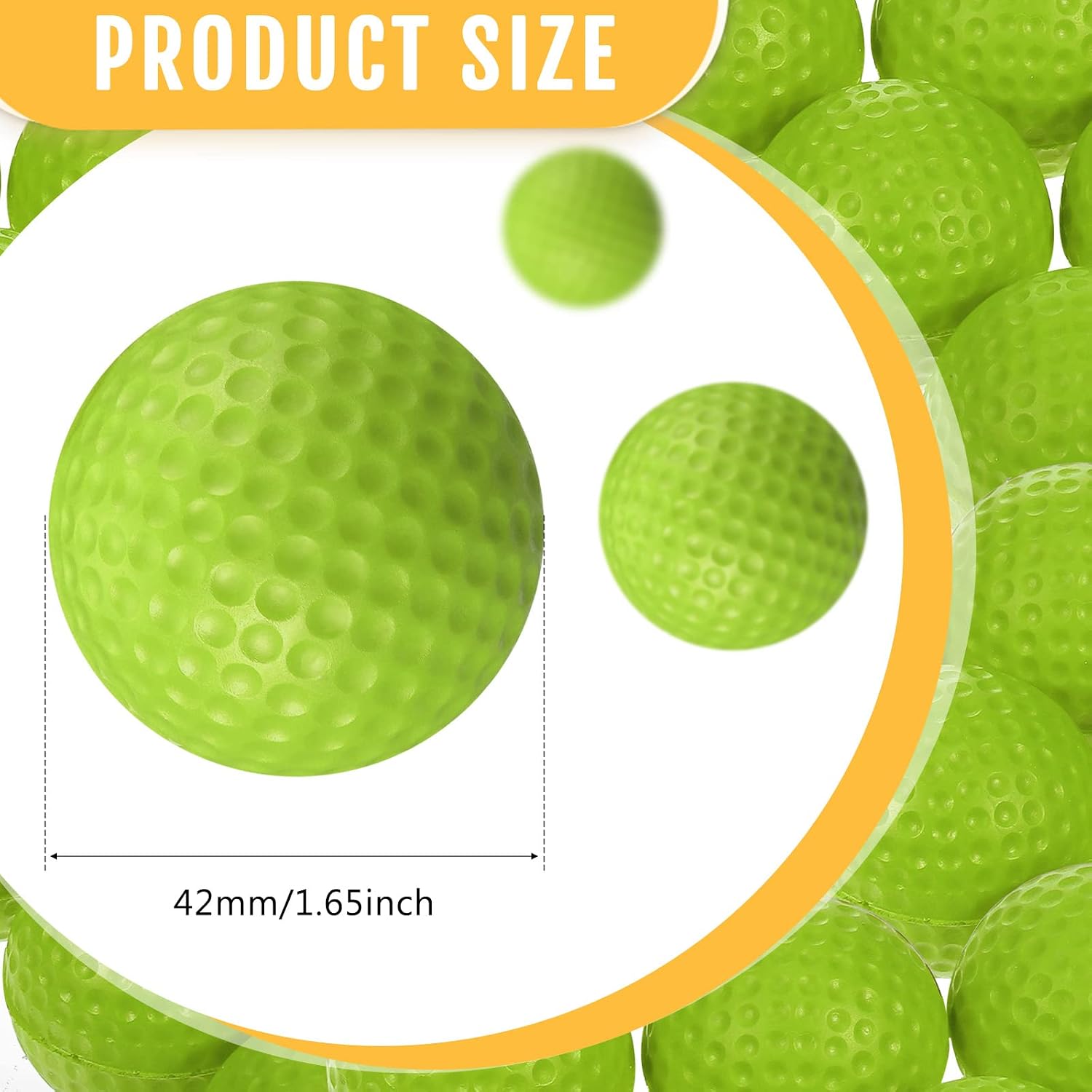 Junkin 80 Pcs Foam Golf Balls Practice Balls Realistic Feel and Flight Sport Training for Indoor or Outdoor Backyard Golf Training