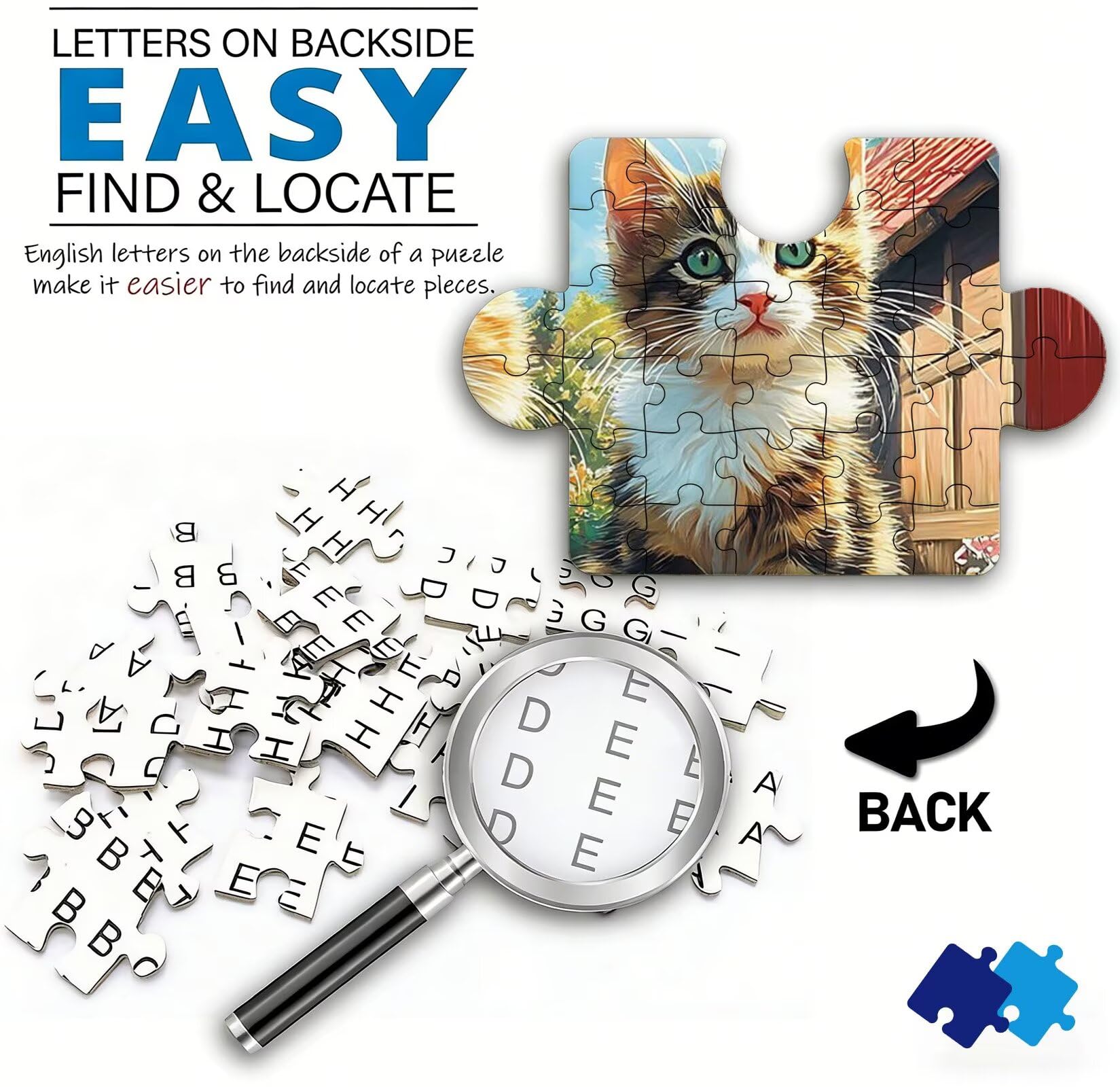 Puzzle 1500 Teile, Holzpuzzle Erwachsene Tier Katze-4 Impossible Klassische Jigsaw Puzzles 87 x 57 cm, Familien Spiel, Puzzle Stressabbau Denkspiel, Puzzle-Liebhaber w0-168