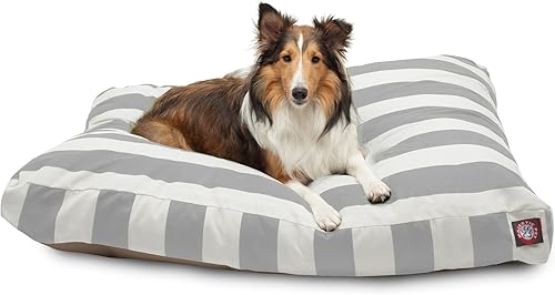Miniatura 31 de Majestic Pet Cama mediana para perro, rectangular, poliéster, lavable, 36x29x4 pulgadas, amarillo Negro -,Negro (espuma viscoelástica