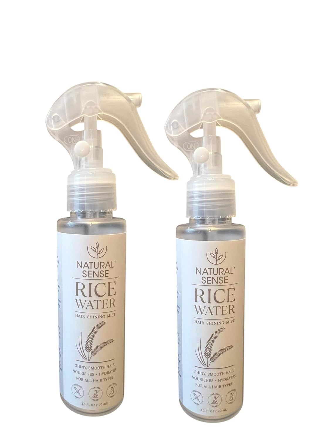Natural Sense Rice Water, Hair shining mist, shiny smooth hair, nourishes & hydrates for all hair types.