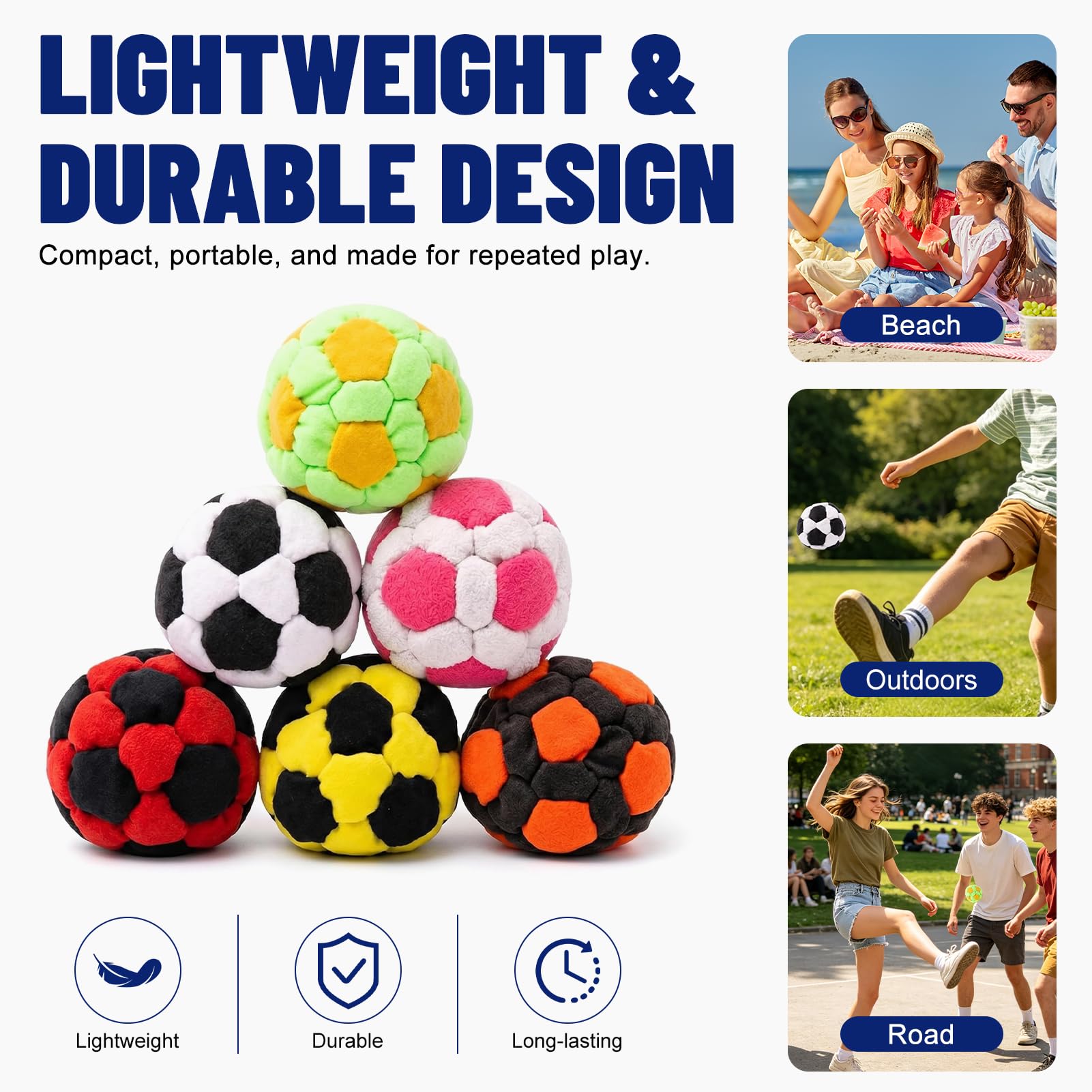 Hacky Sack, Footbag, Hackysack Bälle, Hüpfkissen, Fußball-Sandsack, Dumpling Hacky Footbag Für Alle Spielstärken