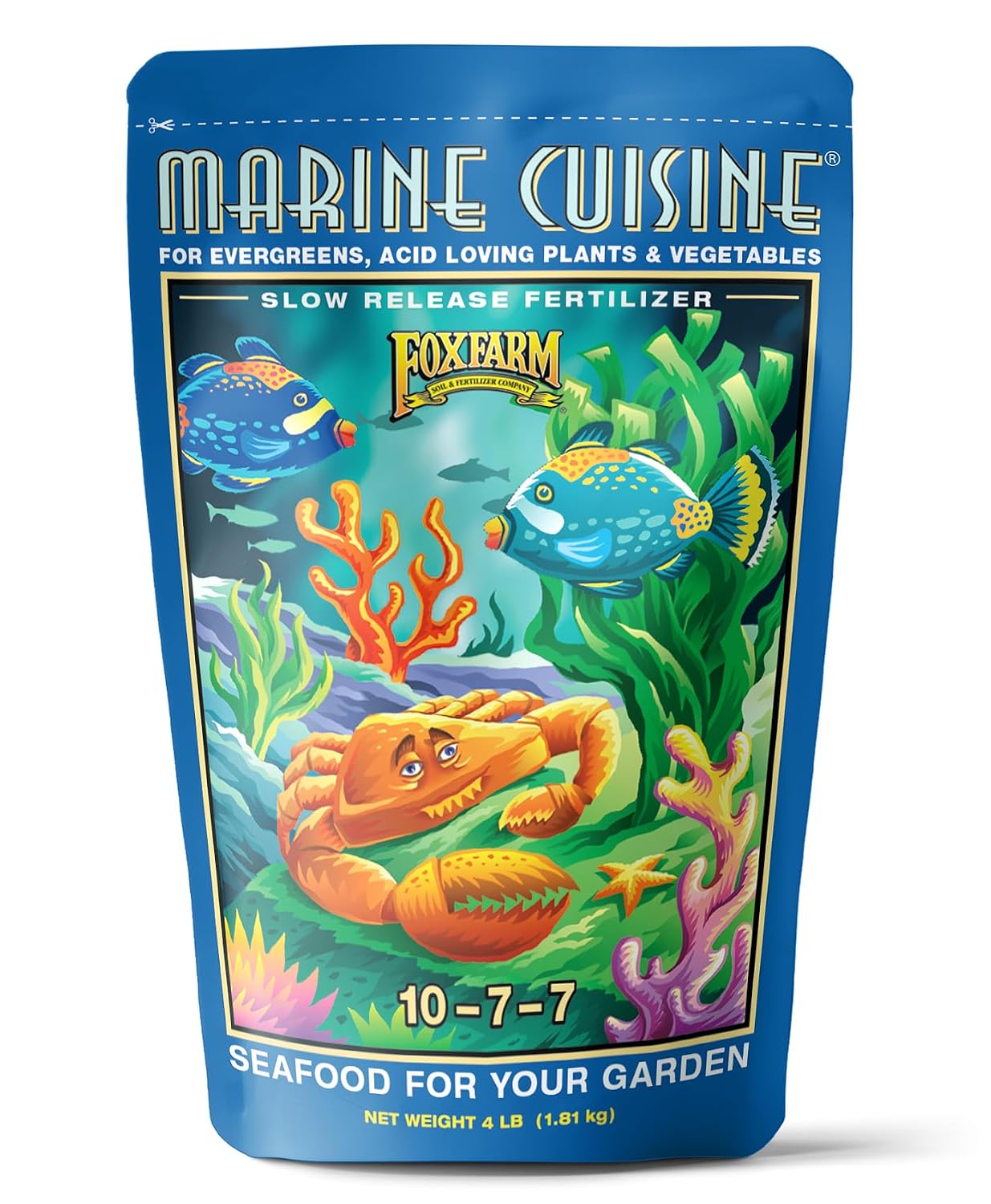 FoxFarm Marine Cuisine 10-7-7 All Purpose Slow-Release Fertilizer (4 lb)