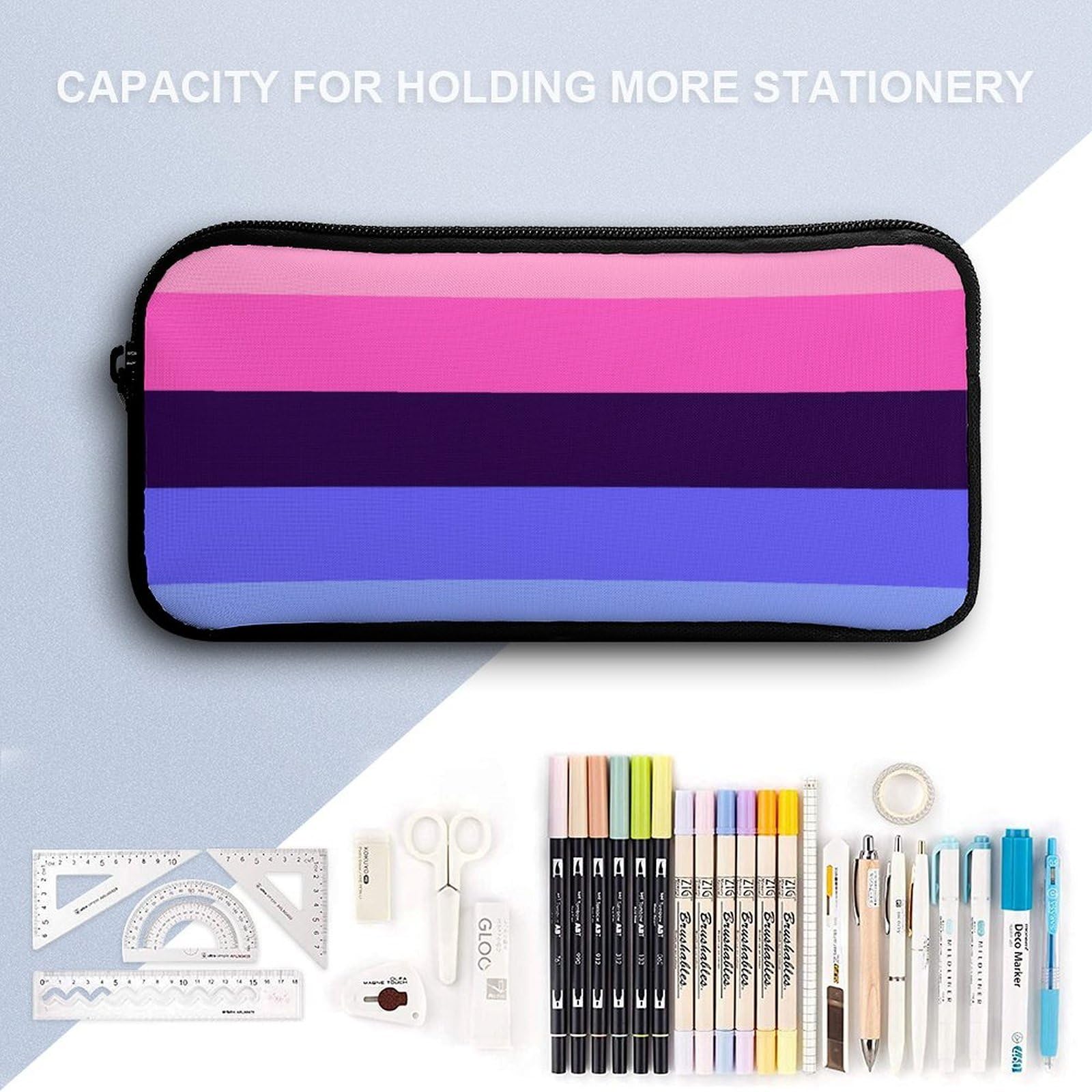 Sac à dos avec boîte à lunch, sac de rangement, drapeau LGBT, ensemble sac à dos omnisexuel et trousse de maquillage