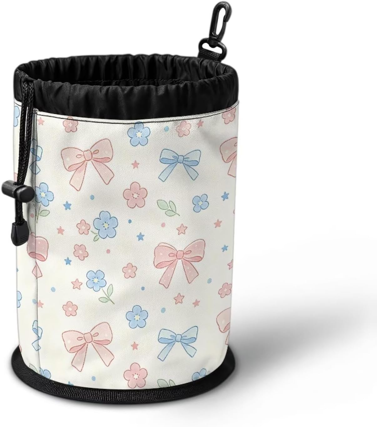 Bowtie Clothespin Organizer Bag Laundry Peg Storage Pouch with Drawstring Waterproof Clothespin Bag Clothespin Storage Organizer