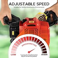 Vista 12 de 71CC Hole Digger Heavy Duty Gas Powered Post Hole Digger with 3pcs Earth Auger Spiral Drill Bits and 12 Inch Extention Bar Rod for Planting Post