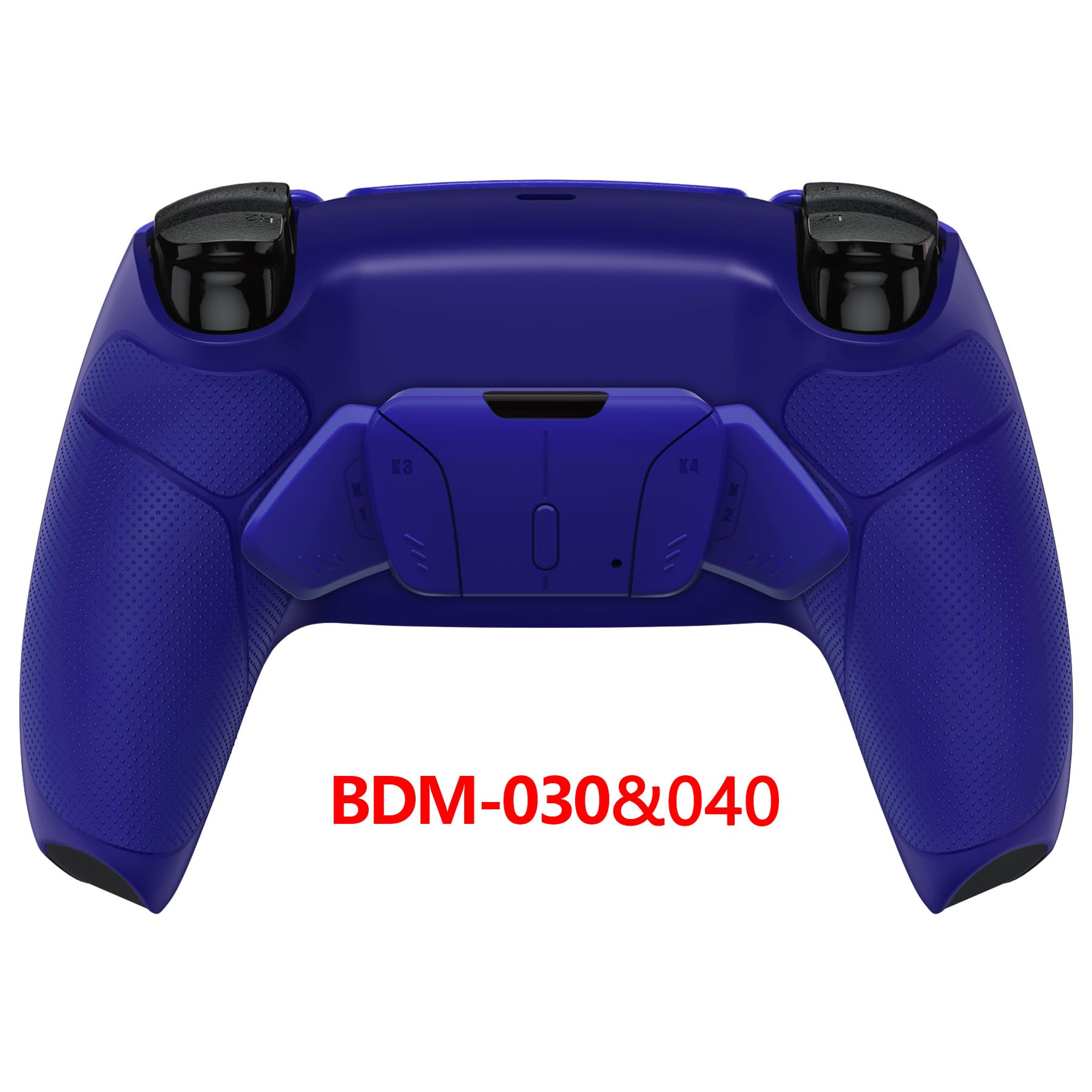 eXtremeRate RISE4 Remap Kit pour ps5 Manette BDM-030/040/050, Coque Arrière Redessinée avec 4 Palette pour ps5 Controller BDM-030/040/050, Carte améliorée, Bleu Cobalt