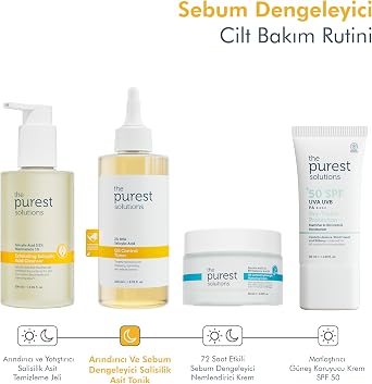 The Purest Solutions, Siyah Nokta ve Gözenek Görünümü Önlemeye Yardımcı Salisilik Asit Tonik,Yağlı Ve Karma Cilt, 200 ml