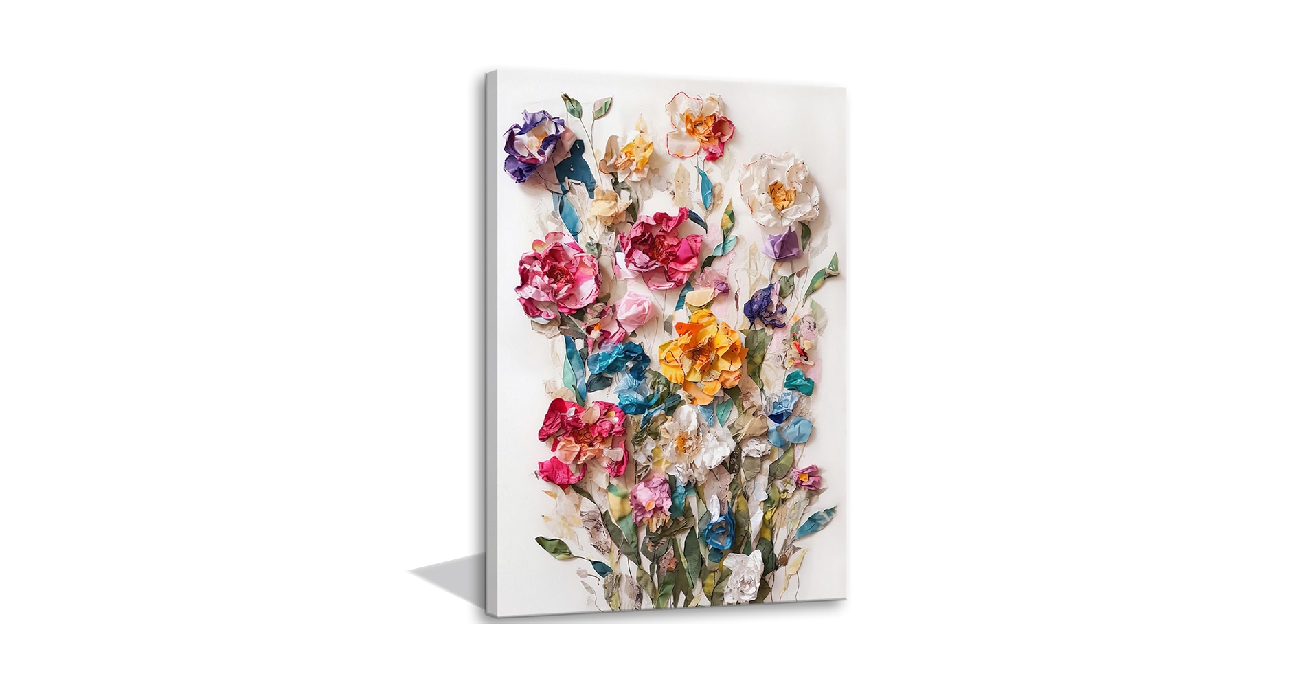 Amazon.com: Framed Colorful Floral Canvas Wall Art Flowers