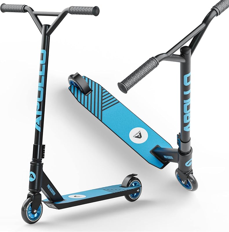 Apollo Genius Pro Stunt Scooter | Robust Scooter with ABEC 9 Ball Bearings | Trick Roller Scooter, Strong Scooter | Top Stunt Scooter for Children from 6 Years | Also Perfect