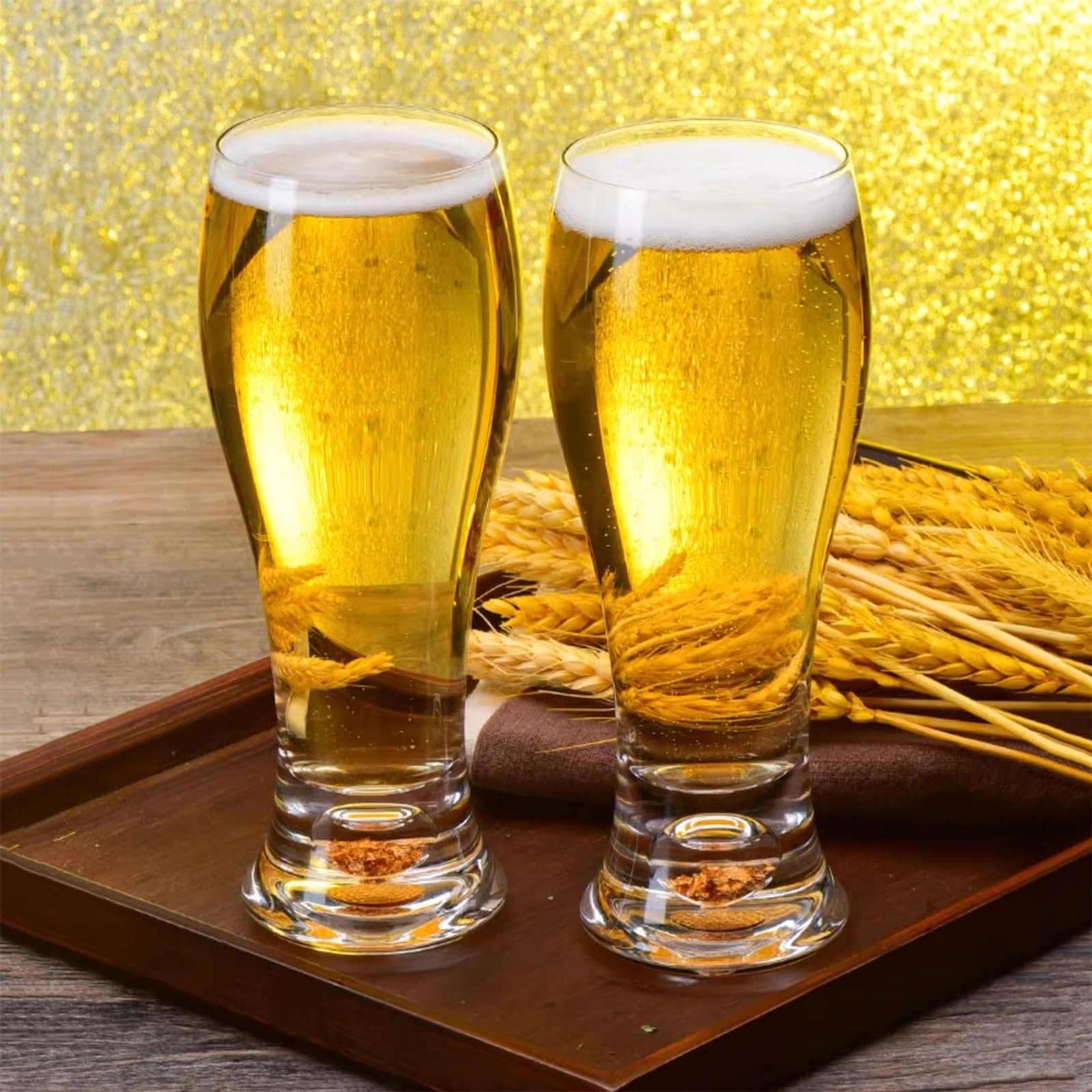 Vasos de cocina Vasos de cerveza cristal, vaso pinta 11/16 oz for artesanal para zumos(Pequeño)