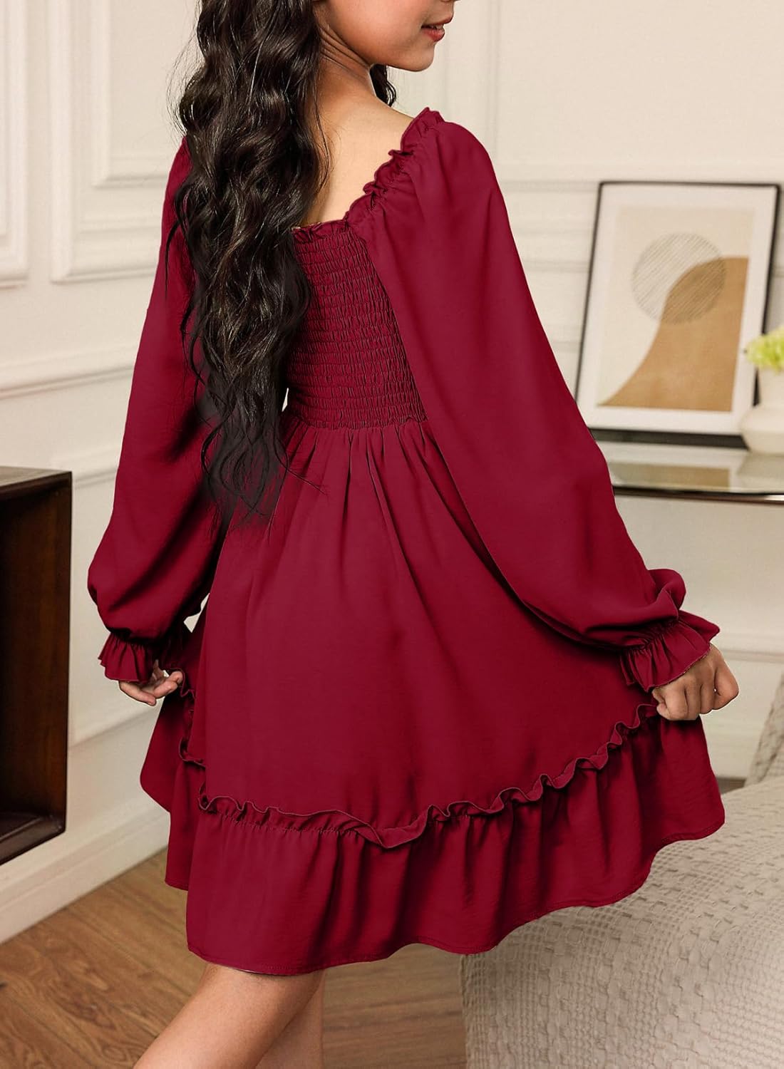 blibean Tween Girls High Low Hem Dresses Size 4-15 Years - Image 5