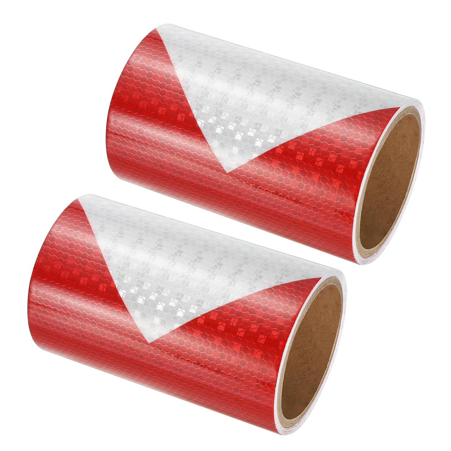 PATIKIL Reflective Tape, 2 Rolls 6 Inch x 10 FT Waterproof High Visibility Warning Safety Adhesive Tape Outdoor Reflective Stickers External Accessories for Cars Trucks, Blue White