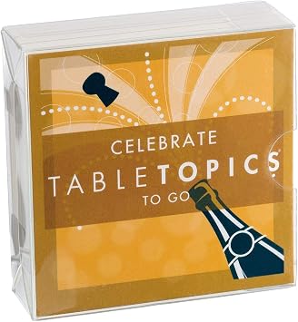 TableTopics Celebrate to Go Conversation Cards Game for Parties, Special Occasions, Holidays with 40 Questions to Take Anywhere, Great Gift