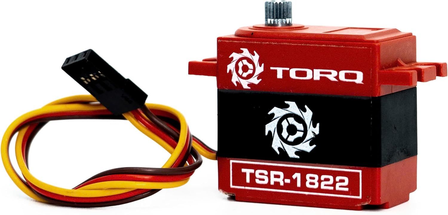 Helidirect TORQ Servo Core Motor Mini Servo RC Car - High Torque Micro, Mini Coreless Motor, Digital Metal Gear for 1/12 and 1/14 Scale Accessories RC Cars Rock Crawler Upgrades (TSR-1822)