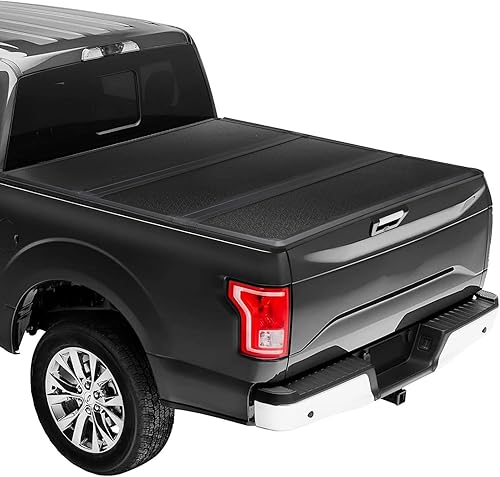 Vista 17 de Cubierta Tonneau rígida y plegable para caja de camioneta Jeep Gladiator de 5 pies, cubierta Tonneau de tres pliegues compatible con Gladiator Duro