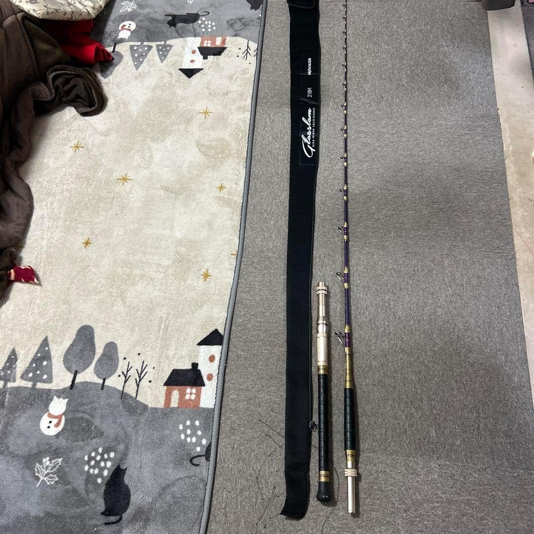 真鯛 船釣 アルファタックル GLASSLAM 210cm high power