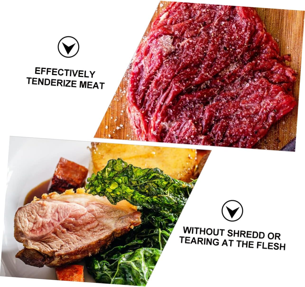 STOBAZA Cooking Mallet Aluminum Steak Hammer Double Sided Meat Tenderizer Kitchen Tenderizers Meat Cooking Tool