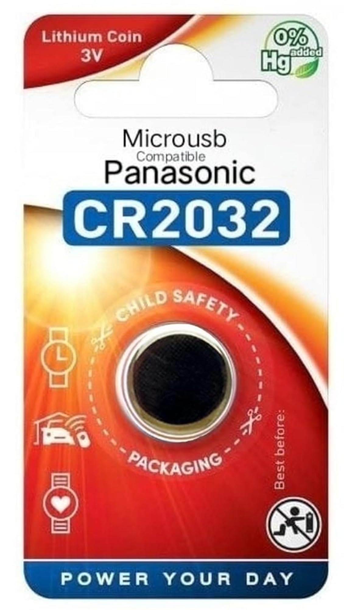 MICROUSB Compatible with Cr2032 3V Non Rechargeable Lithium Coin Cell Battery (1 Pack)-image-44