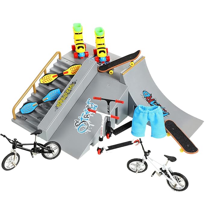Buy Finger Skateboard Ramp Set, Finger Skateboard Finger Skatepark Kit