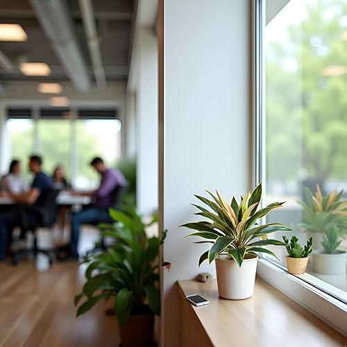 Miniatura 3 de 1 planta artificial de Dracaena falsa para decoración de dormitorio para decoración de sala de estar, plantas artificiales en maceta, adornos para