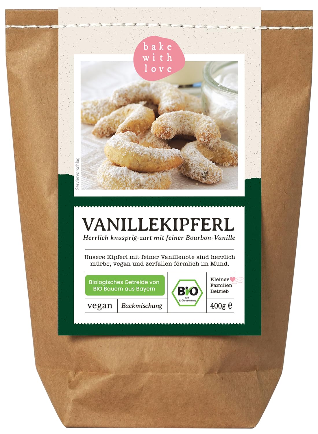 Mezcla orgánica de vainilla para hornear | Galletas de Navidad galletas galletas galletas pasteles | vegano con harina orgánica de Alemania y auténtica vainilla bourbon