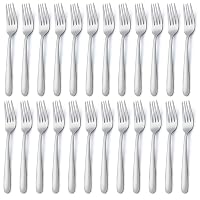 BEWOS Set 24 Pezzi Forchette da Tavola, in Acciaio Inox