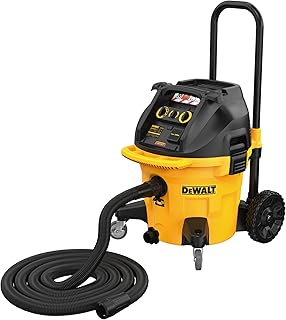 DeWalt DWV905M-QS, Aspirador industrial en seco y húmedo, 1.400W, Para polvos blandos, Madera dura y minerales, Incluye manguera de aspiración 32 mm, adaptador AirLock y de peldaño, bolsa de polvo