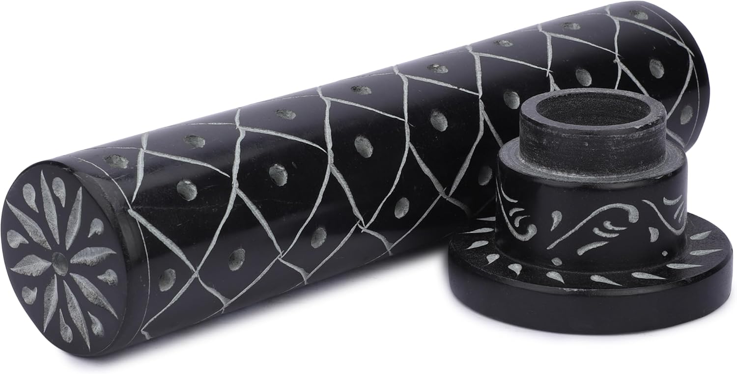 Ajuny Marble Incense Tower Burner Tree of Life Tealight Holder 10.5 Inch