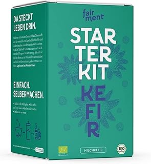 Gesponserte Anzeige – fairment Milch Kefir Starter Set - Anfängerfreundlich | Sofort Startklar | 100% Bio Kefirkultur - Mi...