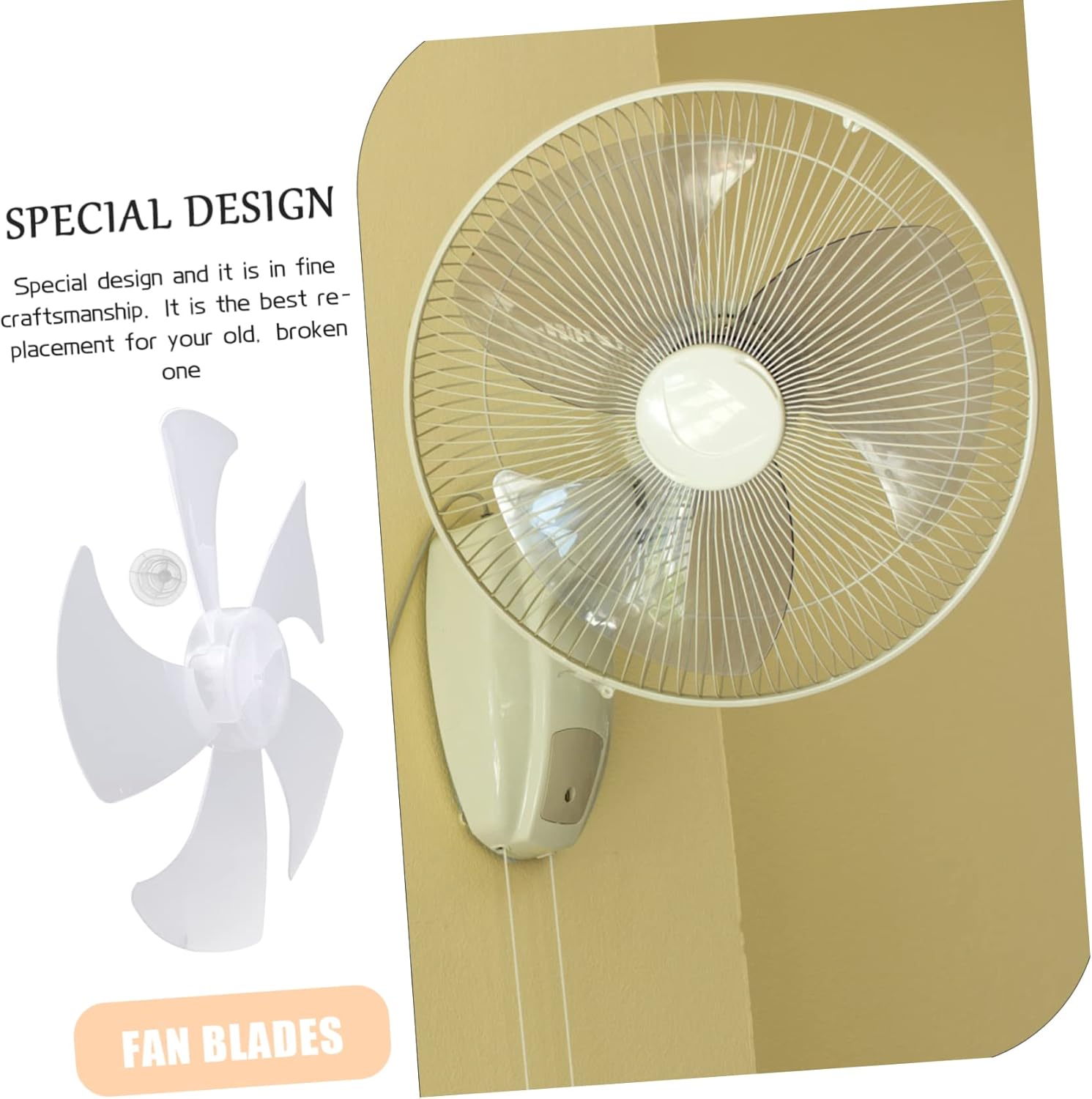 VICASKY 14 Floor Fan Blade Silent Fan Plastic Table Silent Desk Fan Fans for Home Fan Repair Parts Fan Blade Replacement Leaves 14 Inch Pedestal Fan Blades 14 Inch Fan Blades Fan Supply