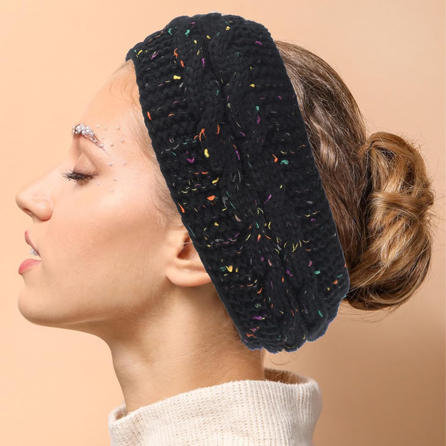 Winter Headbands Soft Knitted Headband for Women, Winter Ear Warmer Bands Knit Thick Warm Headband for Christmas, New Year's Gifts - Image 5