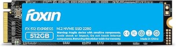 Foxin SSD 512 GB NVMe | Internal Solid State Drive with Micron Chipset, SMI Controller, M.2 PCIe 3.0 Interface |...