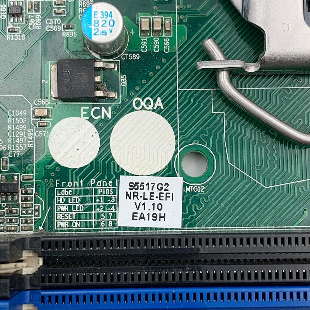 Close-up of the S5517G2NR-LE-EFI model number label on the motherboard.
