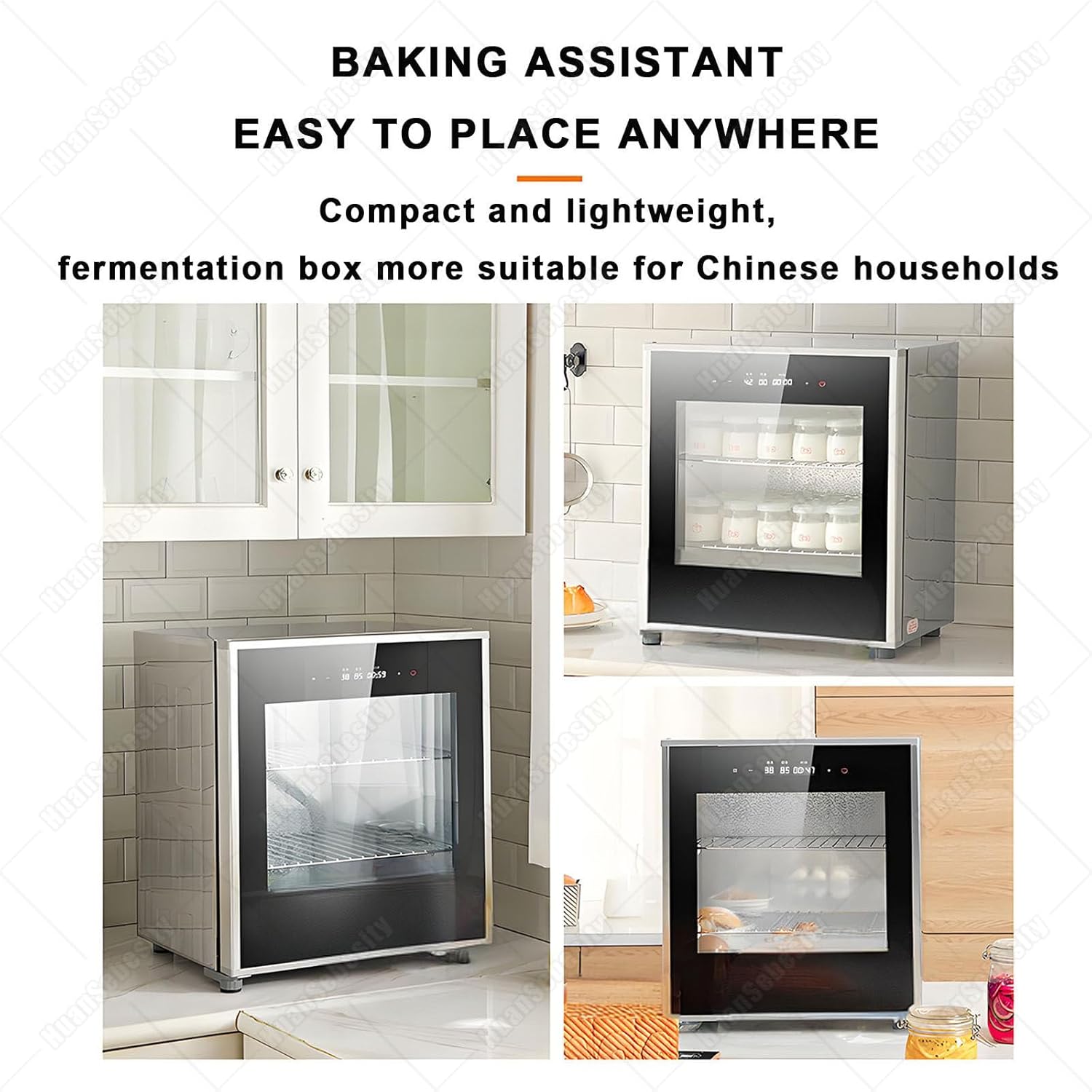 40L Bread Proofing Box - Adjustable Temperature & Humidity Dough Proofer for Home Baking - Ideal for Sourdough, Pizza, Yogurt, Natto - Compact Fermentation Incubator